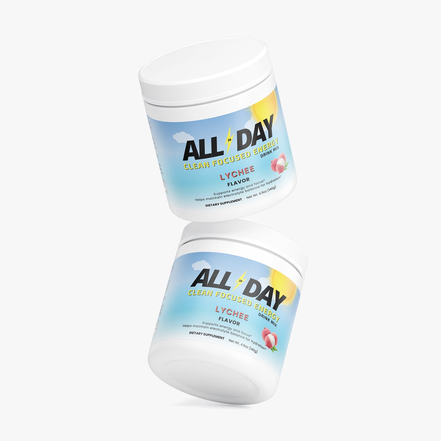 'ALL DAY' Energy Drink Mix (Lychee Flavor)