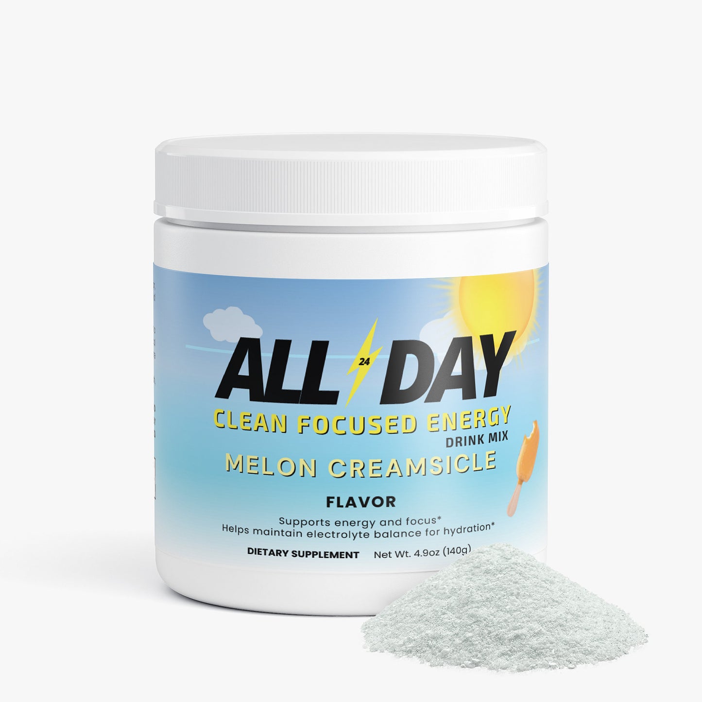 'ALL DAY' Energy Drink Mix (Melon Creamsicle)