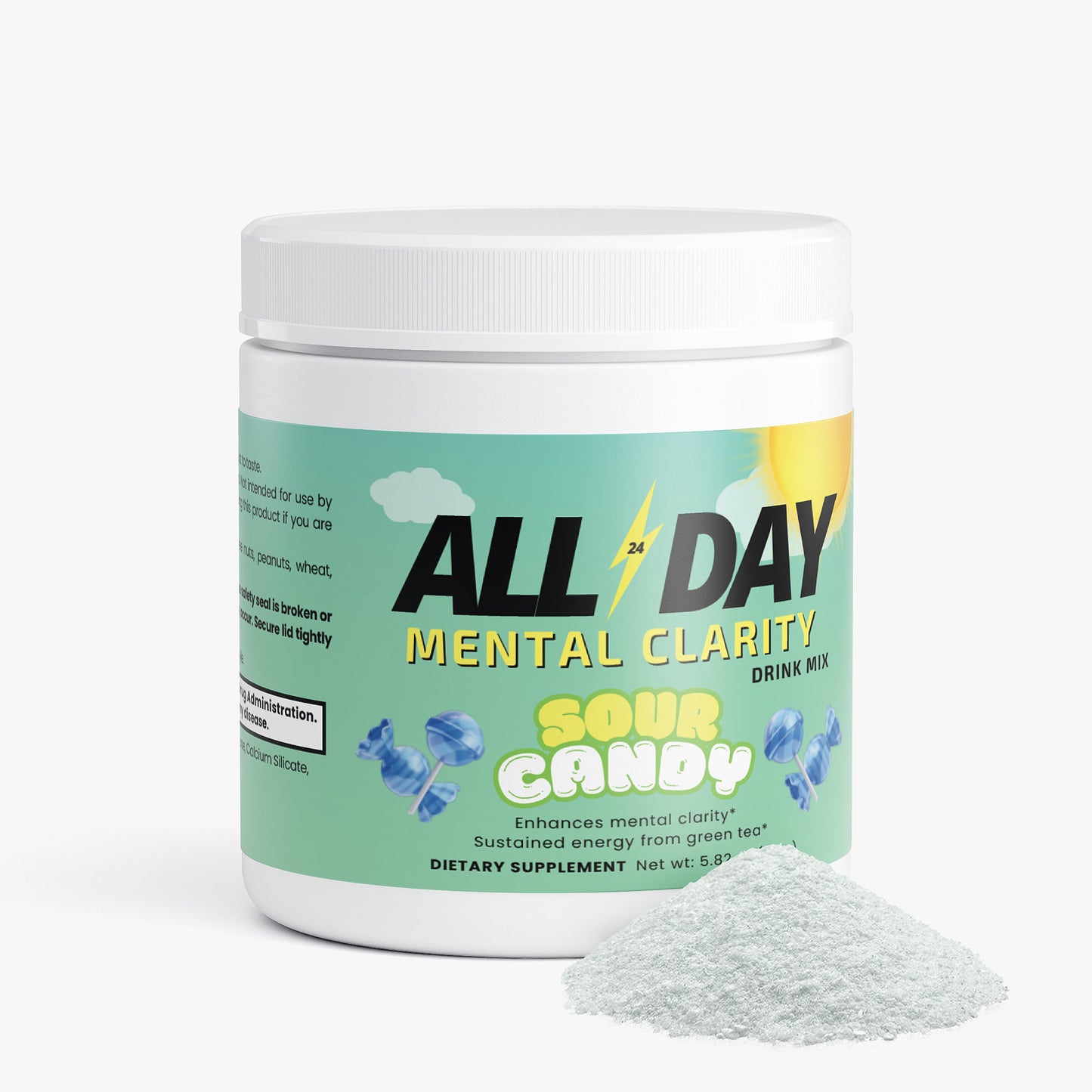 'ALL DAY' Mental Clarity Drink Mix Sour Candy