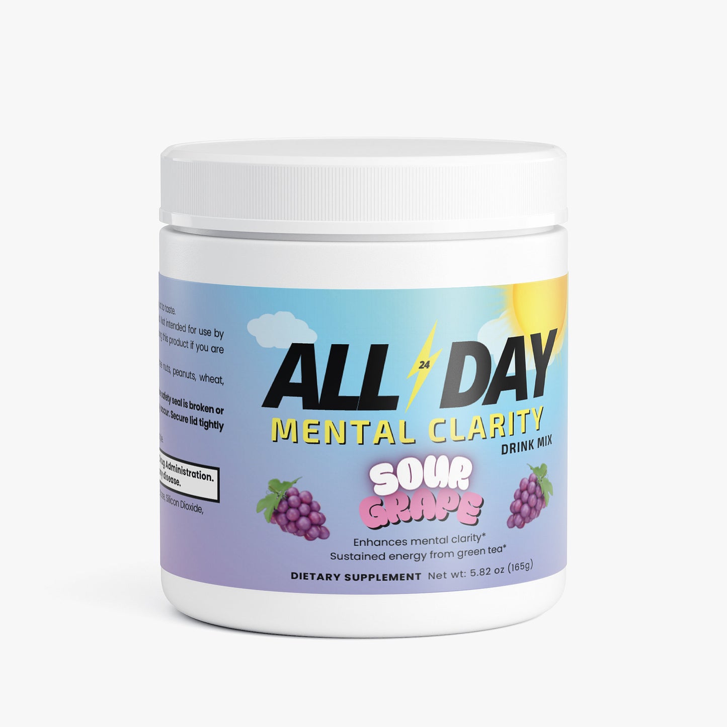 'ALL DAY' Mental Clarity Drink Mix Sour Grape