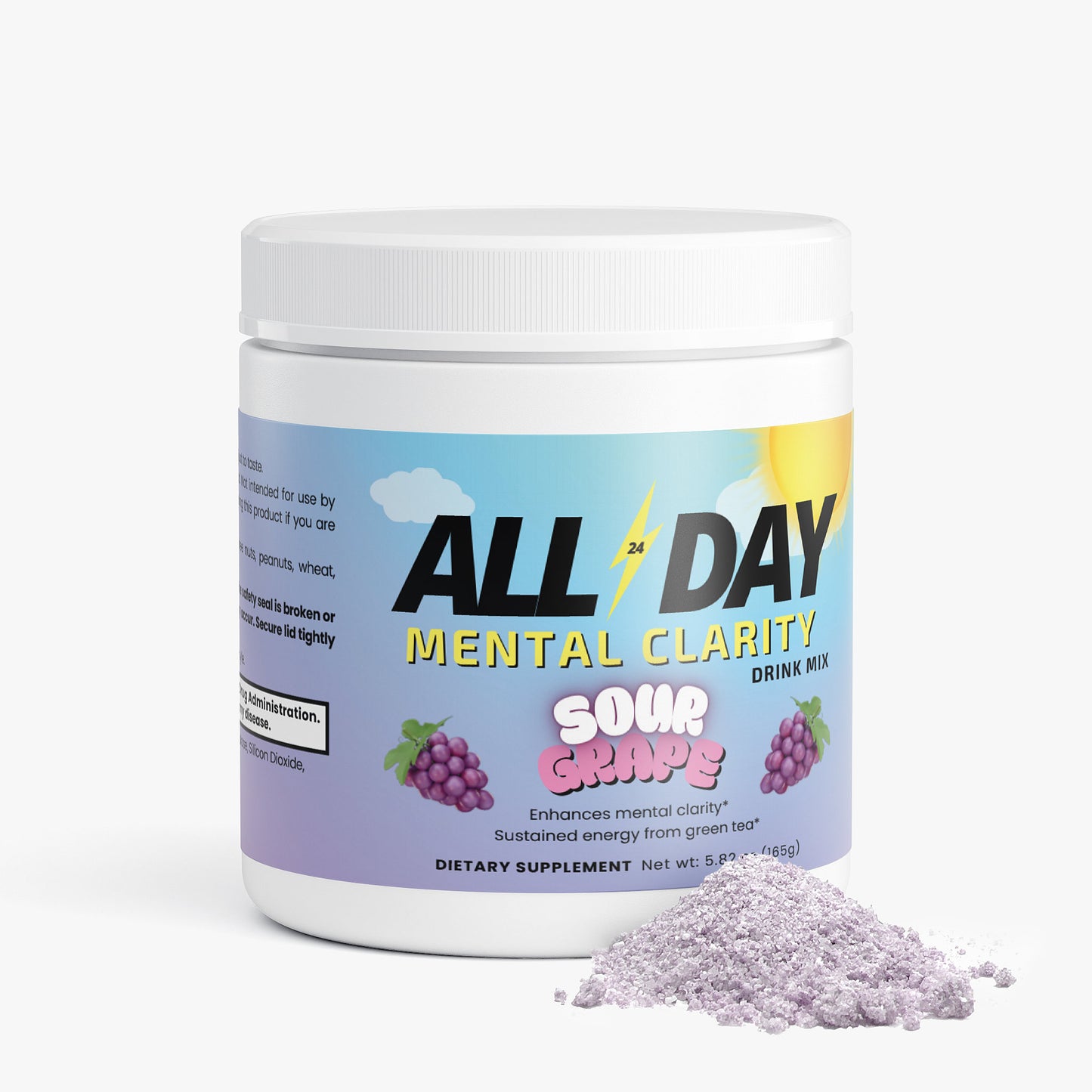 'ALL DAY' Mental Clarity Drink Mix Sour Grape