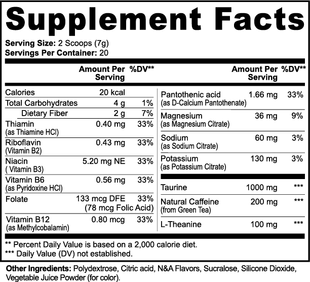 'ALL DAY' Energy Drink Mix (Melon Creamsicle)