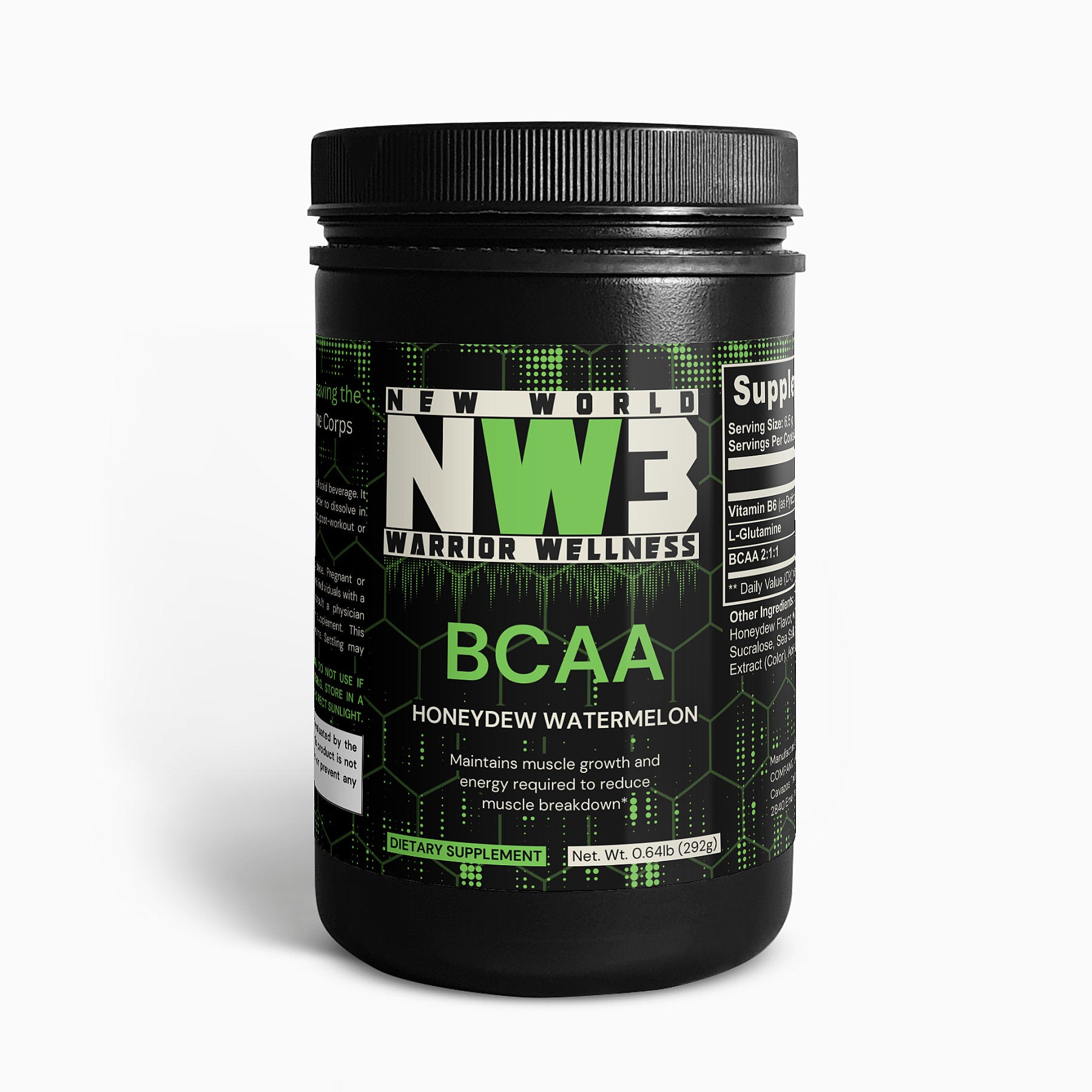 NW3 BCAA Post Workout Powder (Honeydew/Watermelon) NW3