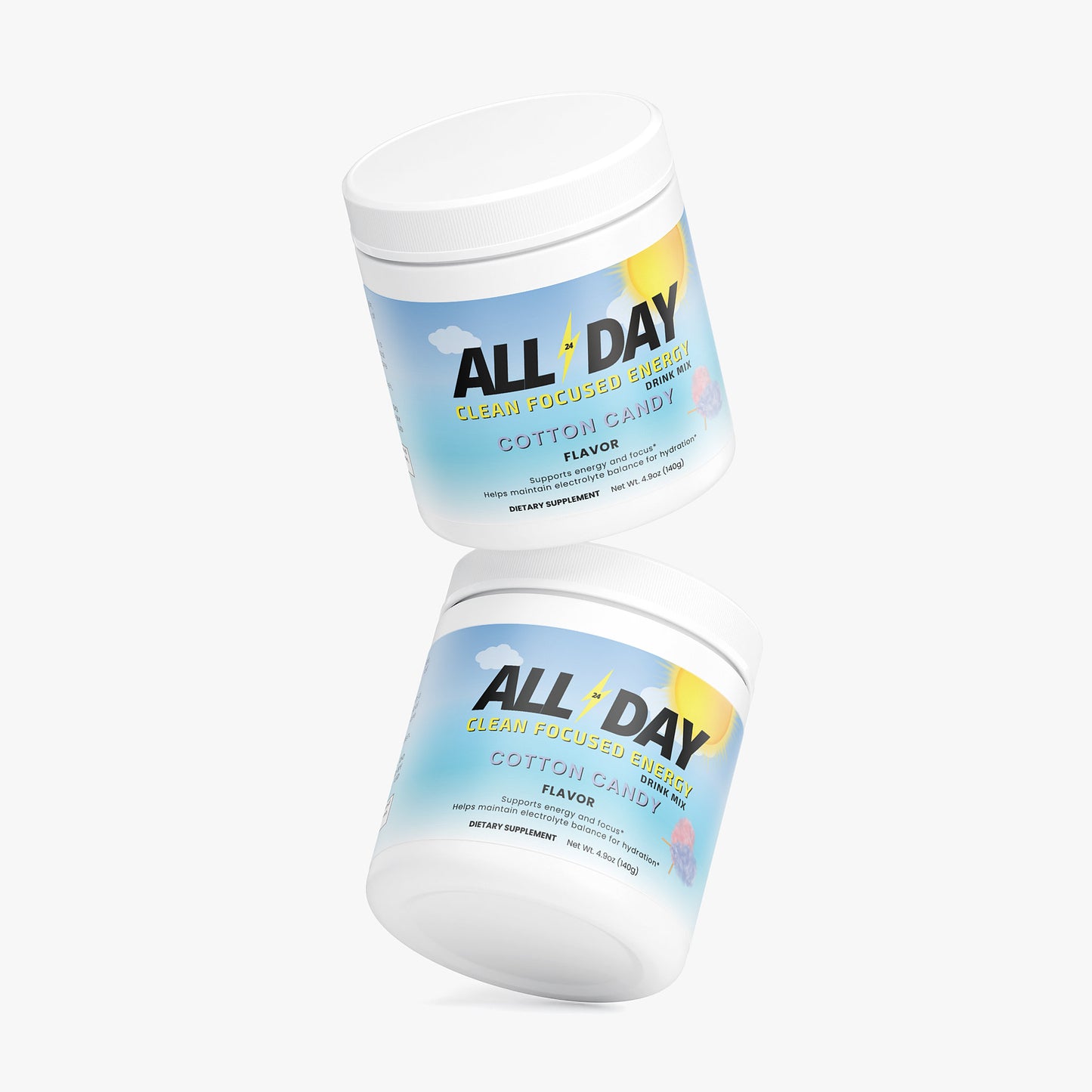 'ALL DAY' Energy Drink Mix (Cotton Candy)