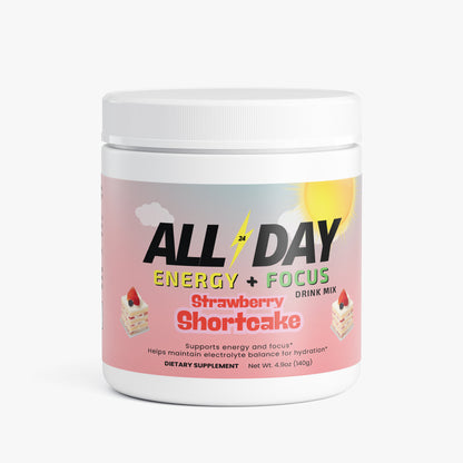 'ALL DAY' Energy Drink Mix (Strawberry Shortcake)