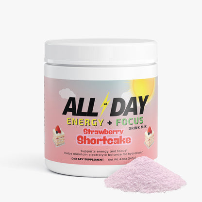 'ALL DAY' Energy Drink Mix (Strawberry Shortcake)