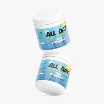 'ALL DAY' Mental Clarity Drink Mix Sour Gummi Worm