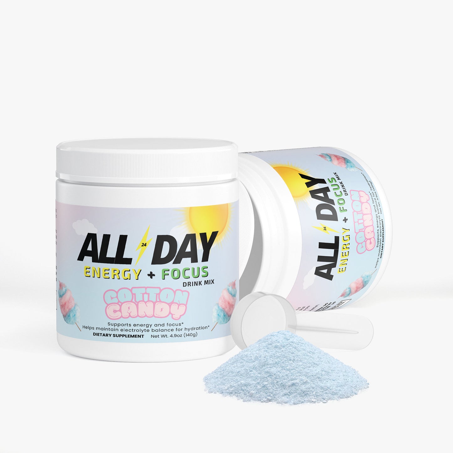 'ALL DAY' Energy Drink Mix (Cotton Candy)