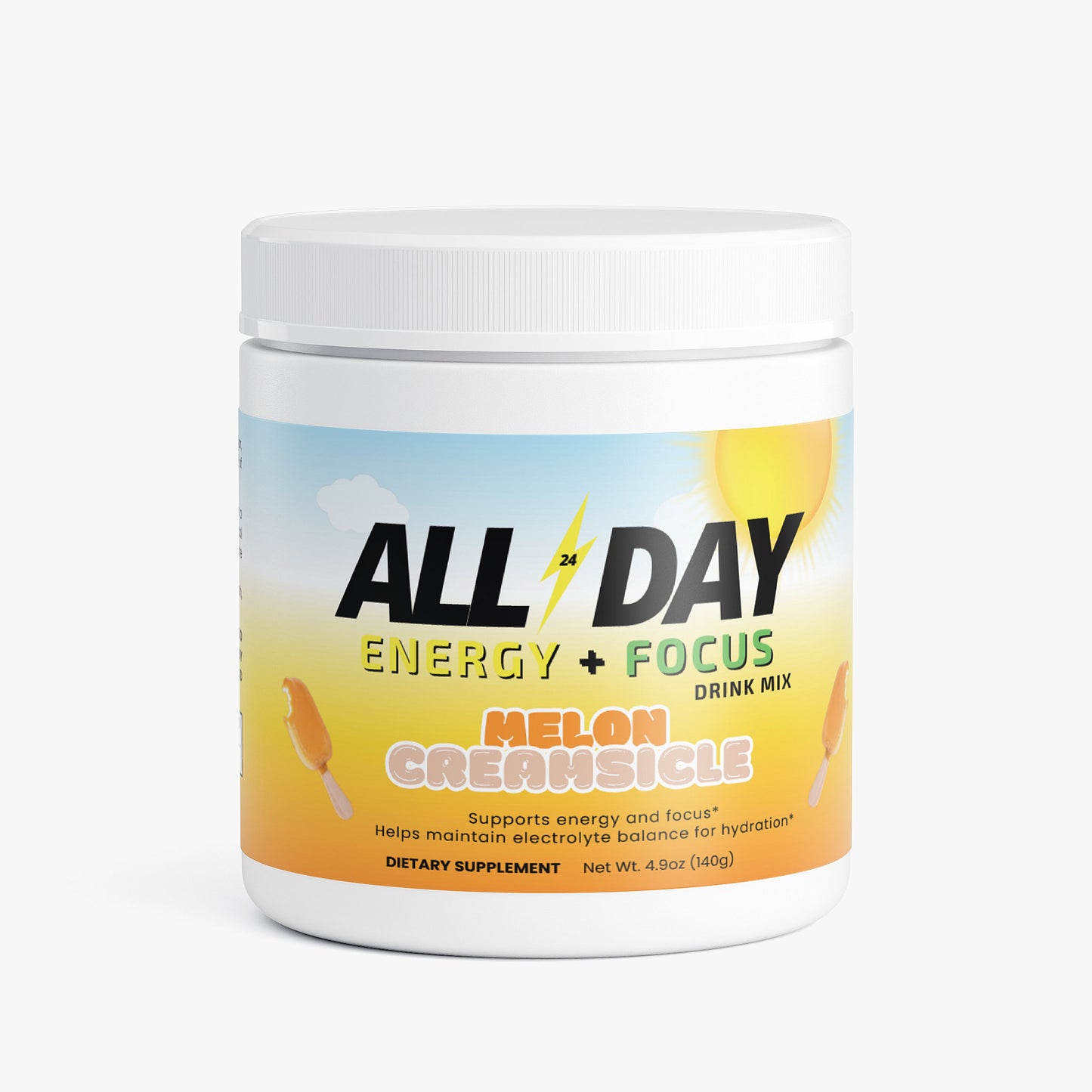 'ALL DAY' Energy Drink Mix (Melon Creamsicle)