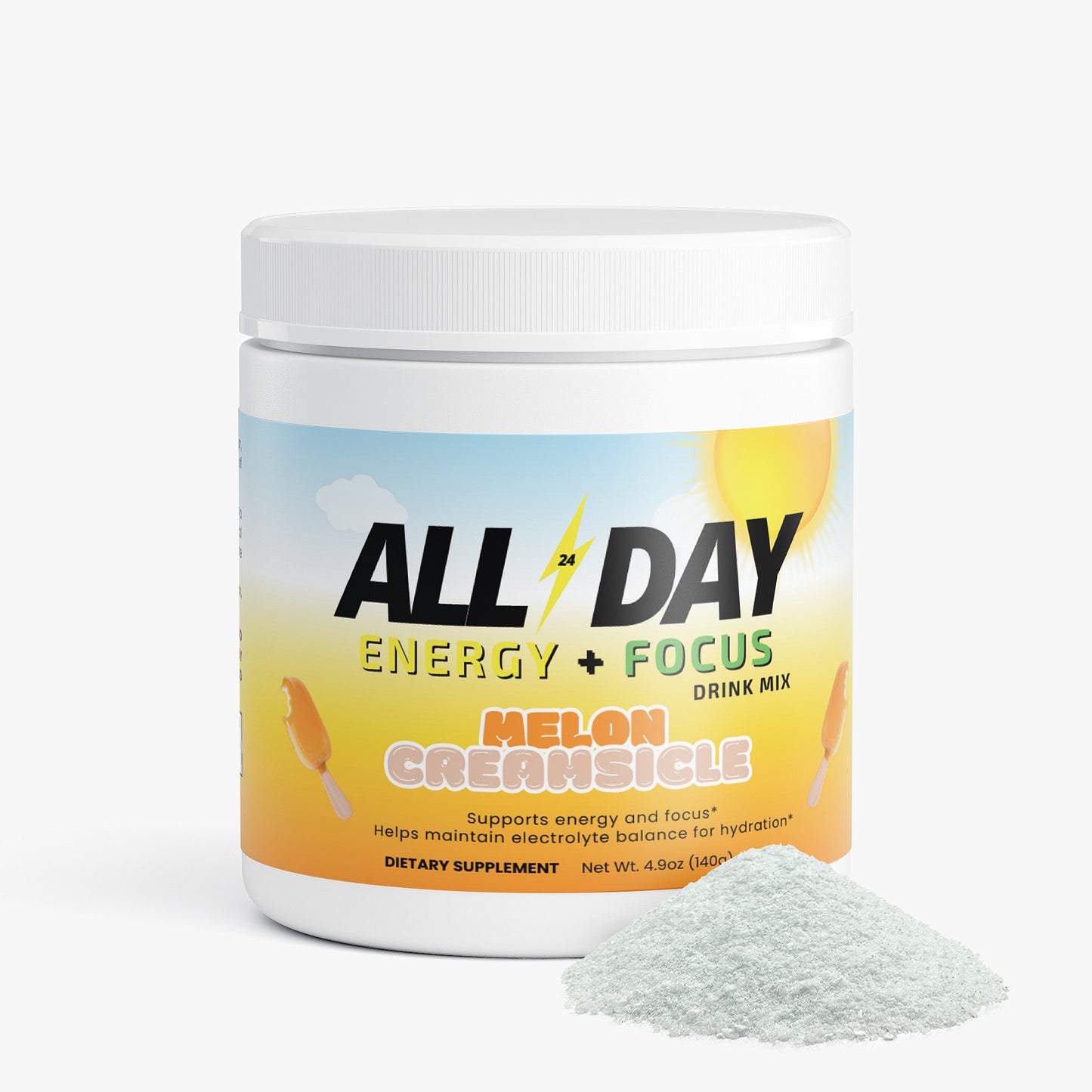 'ALL DAY' Energy Drink Mix (Melon Creamsicle)