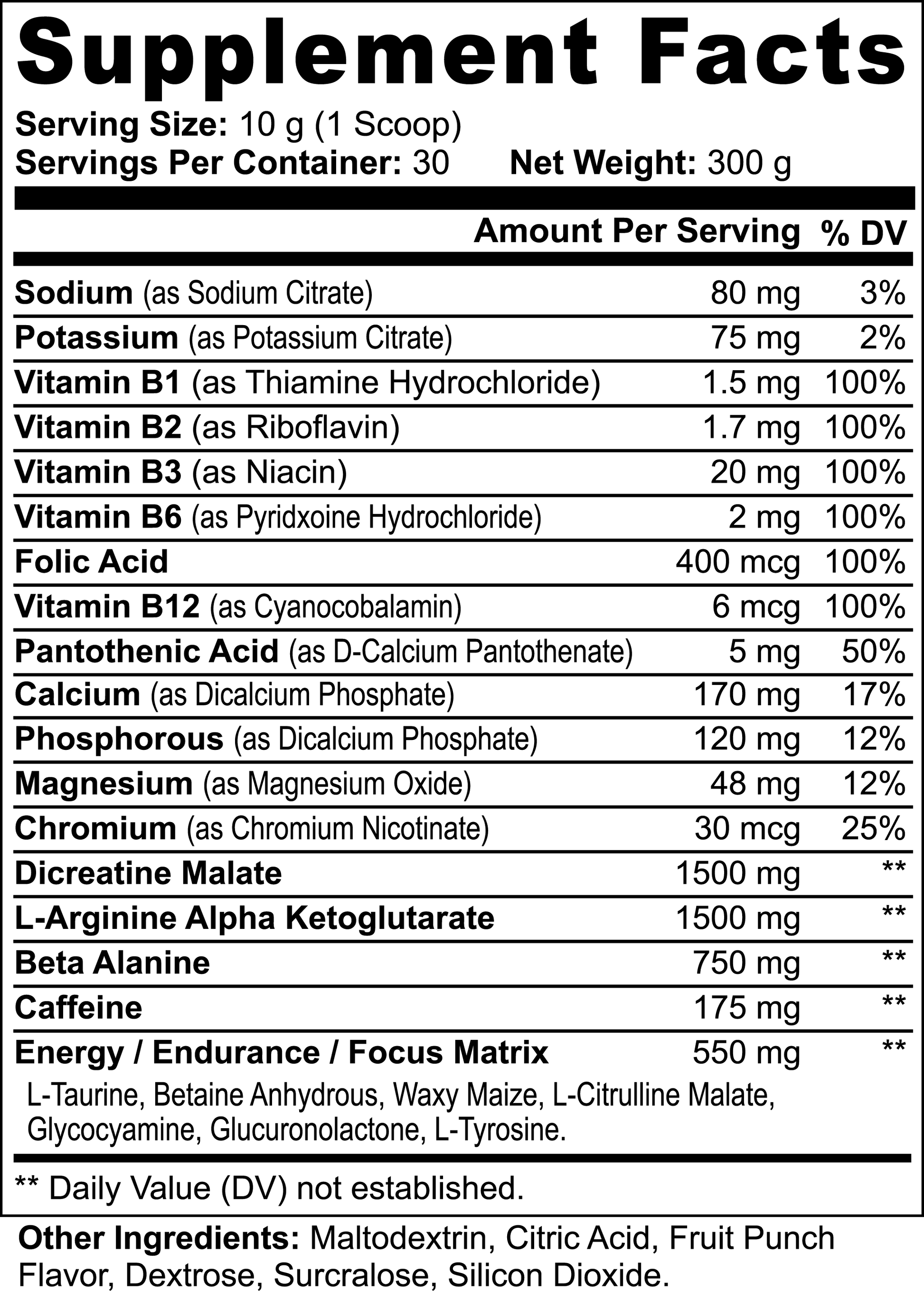 NW3 NW3 Nitric Shock Pre-Workout Powder (Fruit Punch) NW3