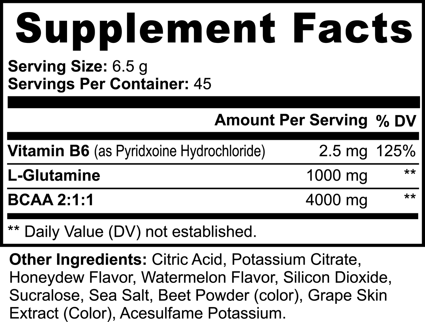 NW3 BCAA Post Workout Powder (Honeydew/Watermelon) NW3