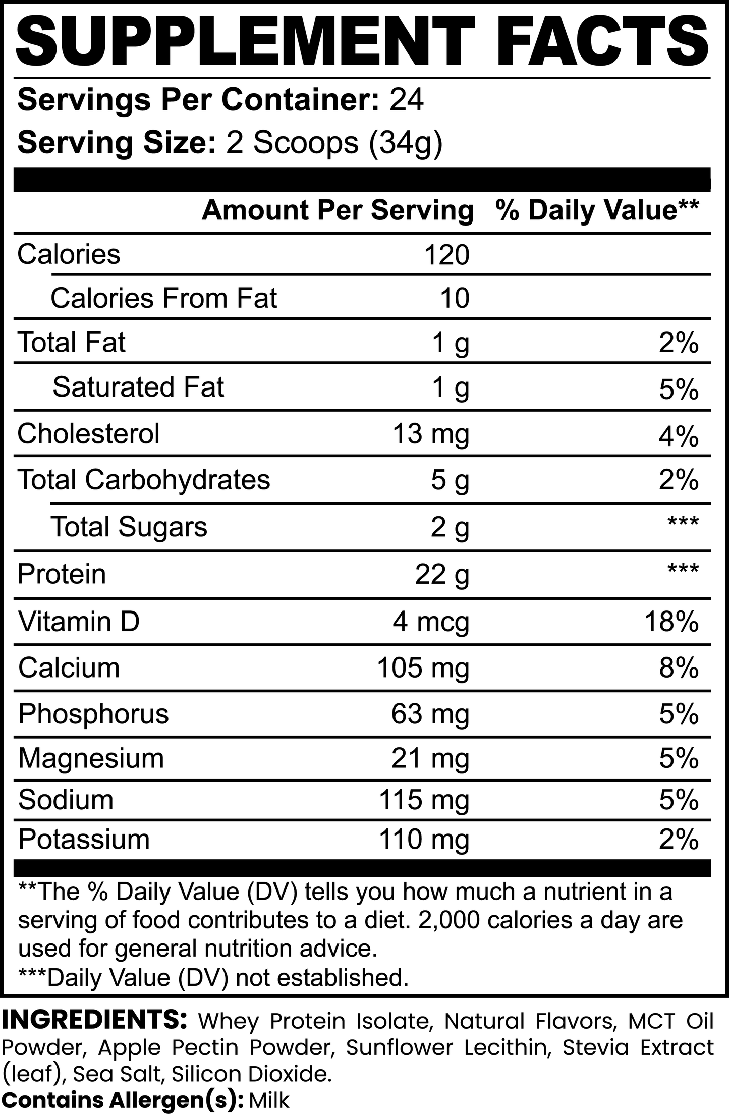 NW3 Advanced 100% Whey Protein Isolate (Vanilla)